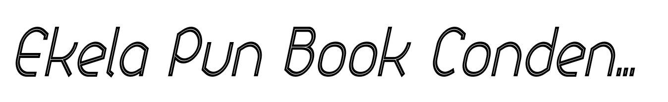 Ekela Pun Book Condensed Italic